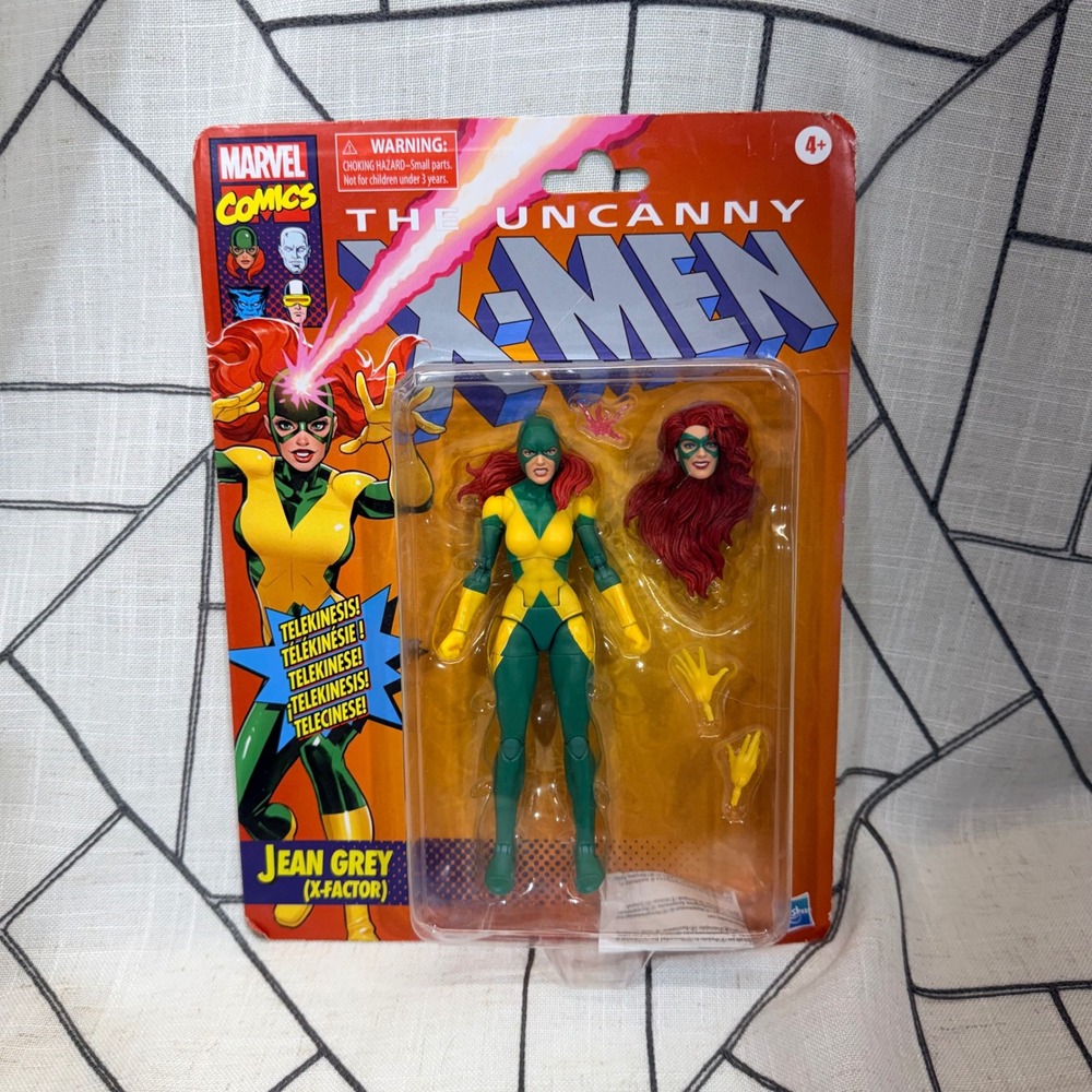 Hasbro Marvel Legends Jean Grey X-Factor 6" Green Yellow Retro‎ Action Figure